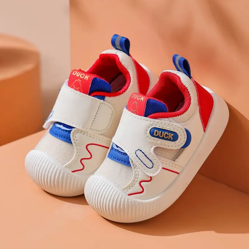 Duck Baby Shoes White Black Anti-Collision Stable Sole — feature 4
