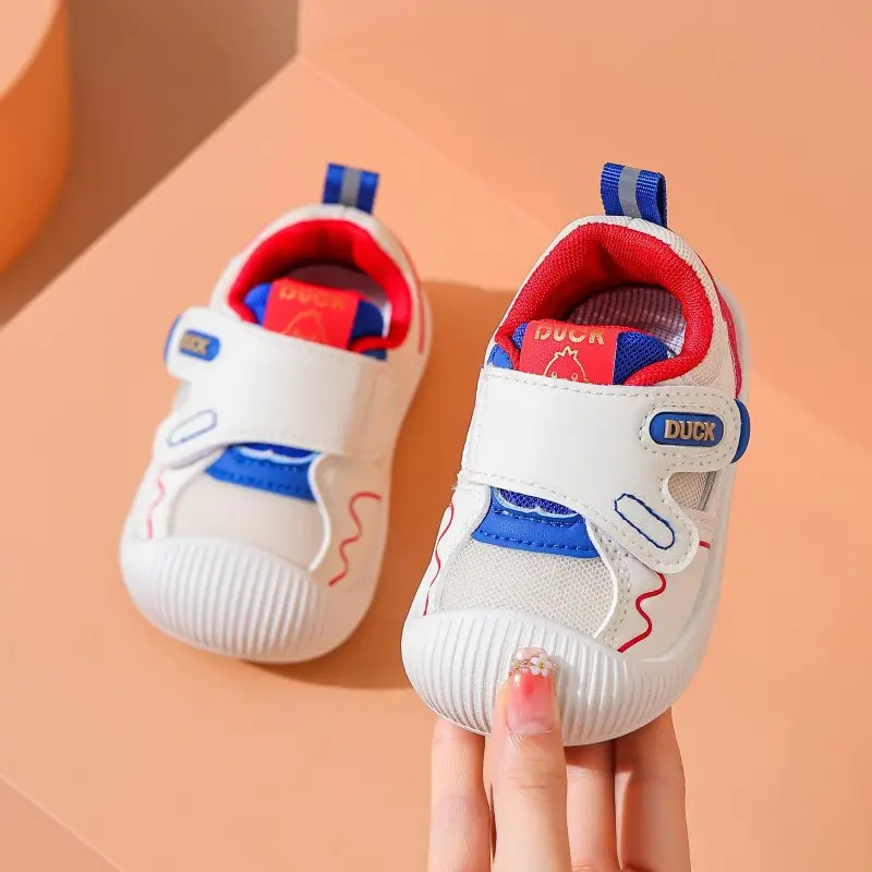 Duck Baby Shoes White Black Anti-Collision Stable Sole — feature 5