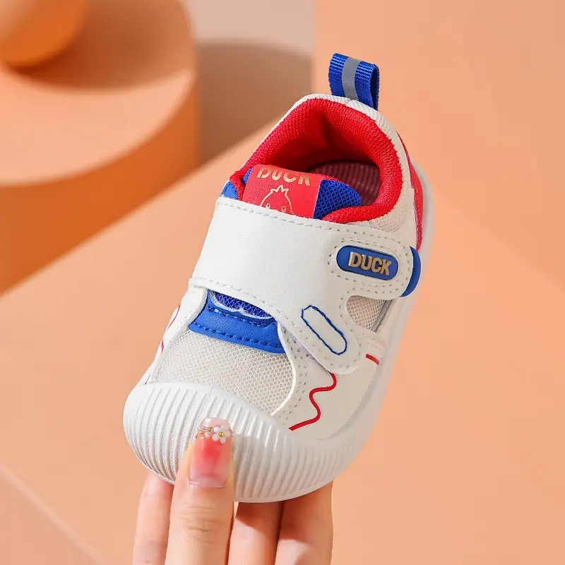 Duck Baby Shoes White Black Anti-Collision Stable Sole — feature 6