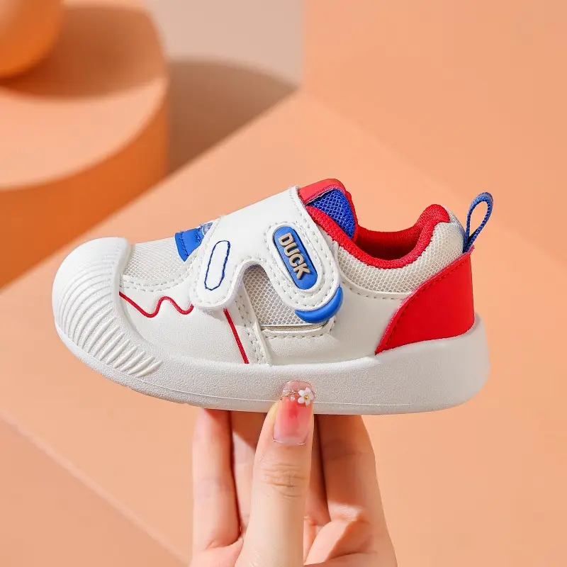 Duck Baby Shoes White Black Anti-Collision Stable Sole — feature 7