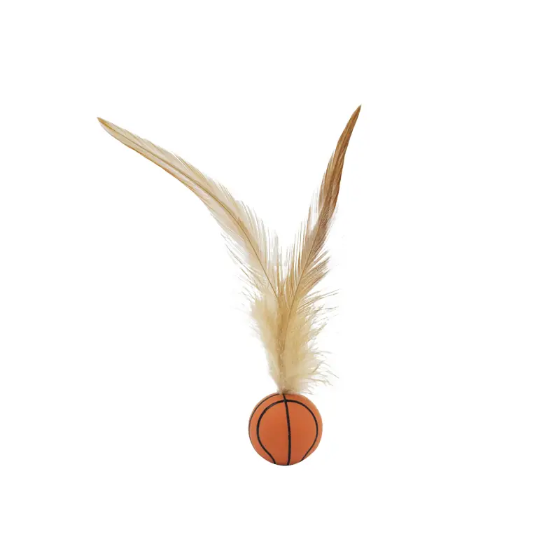 Cat Toy Feather Funny Cat Elastic Ball Stick Self-Pleasure and Boredom Relief Artifact Cat Interactive Energy-Consuming Pet Toy