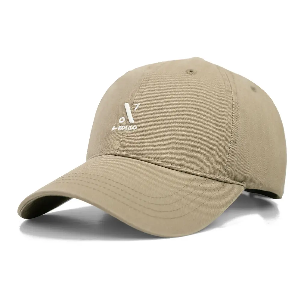 Women Cotton Embroidered Sun Hat Beige Large - Image 3