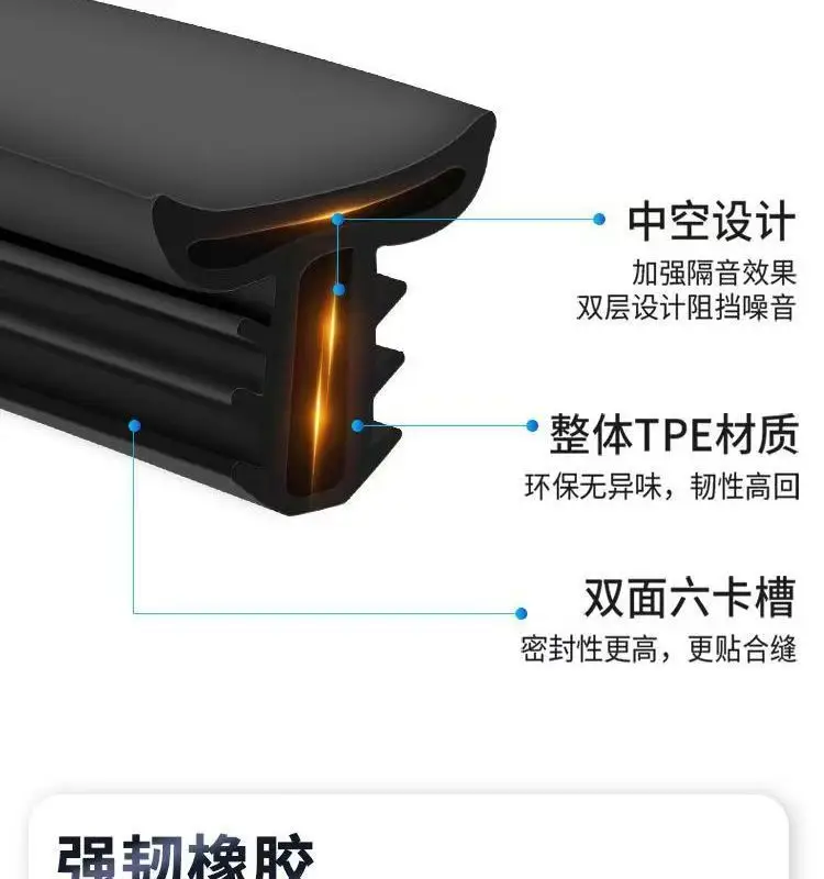 Chery Tiggo 8 Plus Tiggo 7 Arrizo 5 Omuanda Door Abc Pillar Central Control Seal Strip Car Sound Insulation Strip — feature 19