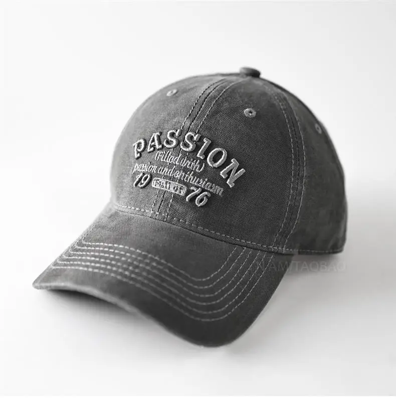 Men Women Embroidered Baseball Cap Black — feature 2