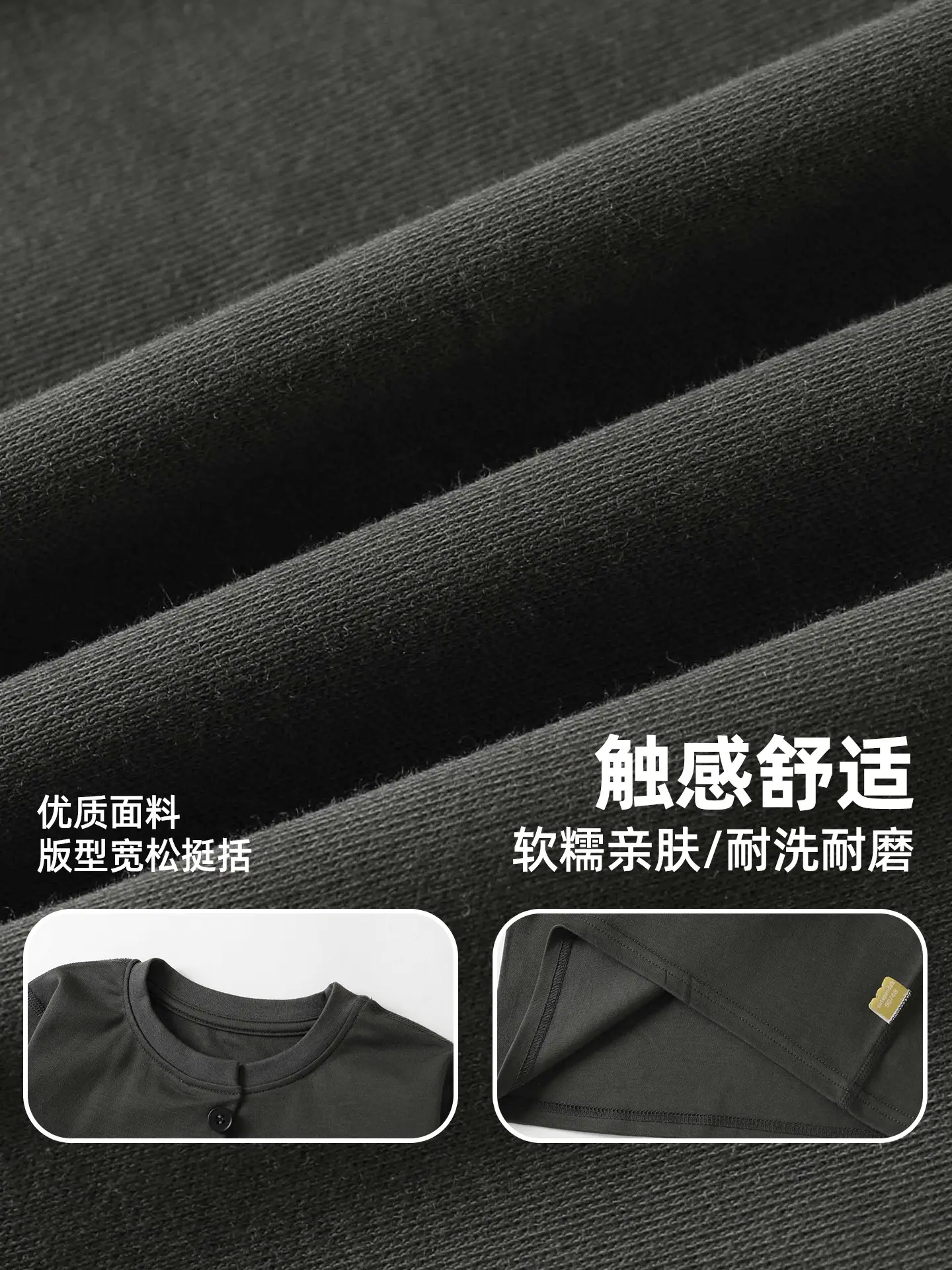 Kids Long Sleeve T-Shirt Black Soft Cotton Spring - Image 8