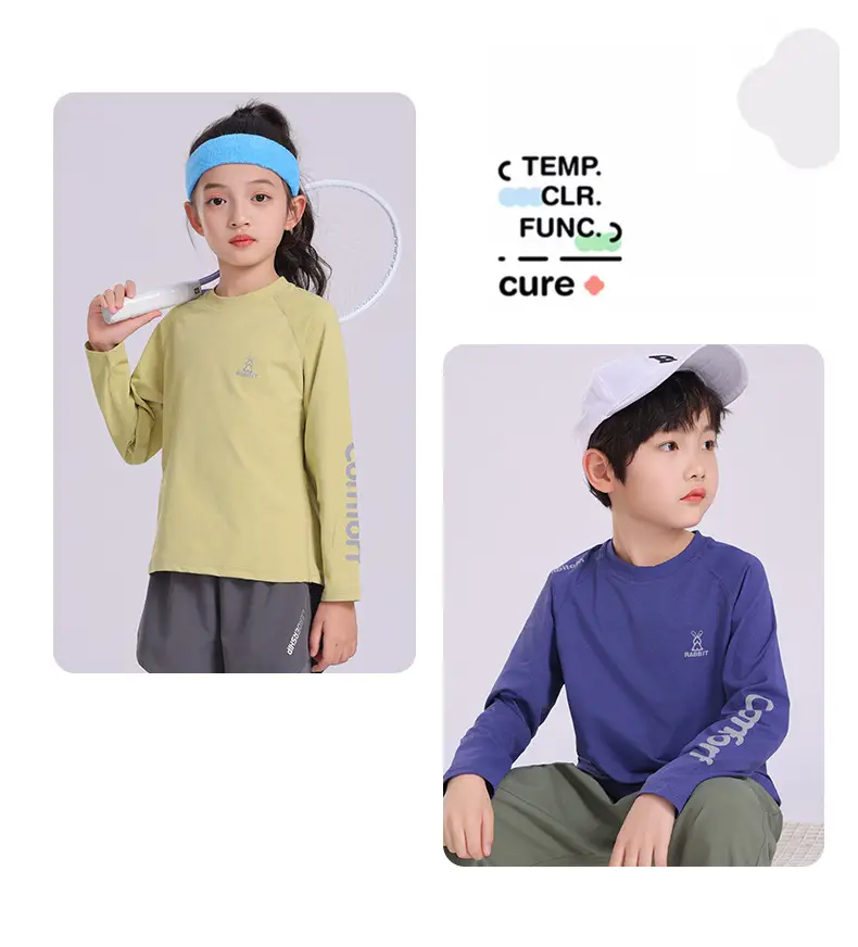 Blue Kids Sweatshirt with "Comfort" Print — feature 16
