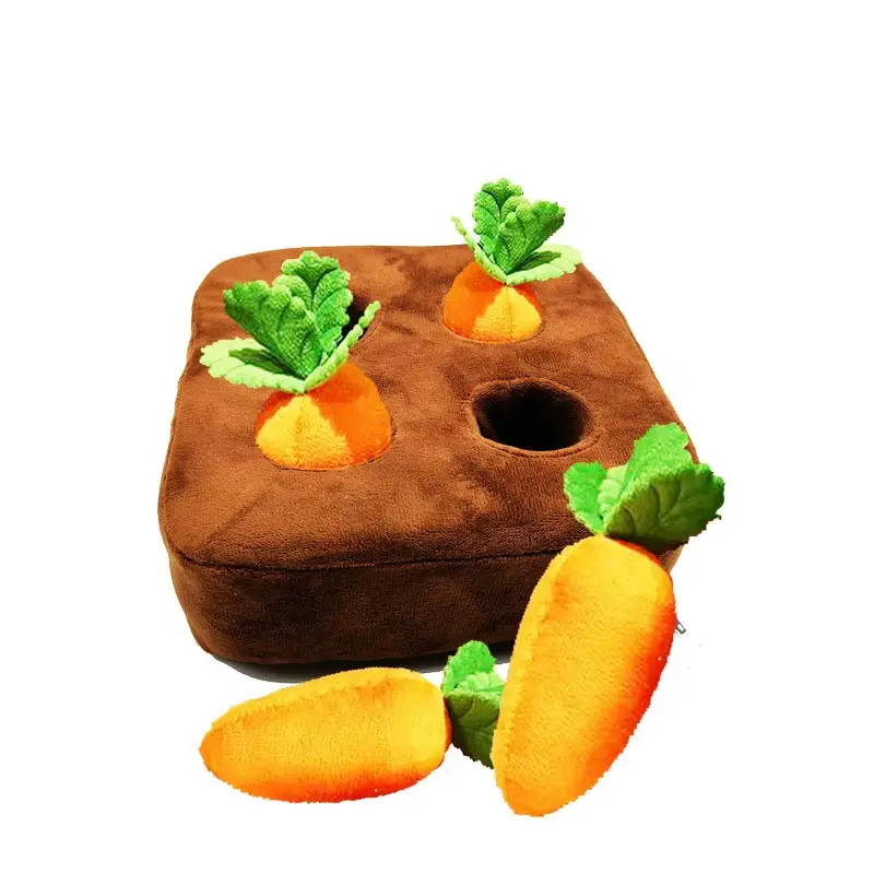 Cross-Border Spot Radish Plush Toy Pet Chewing Doll Fruit and Vegetable Field Children Early Education Cute Pillow