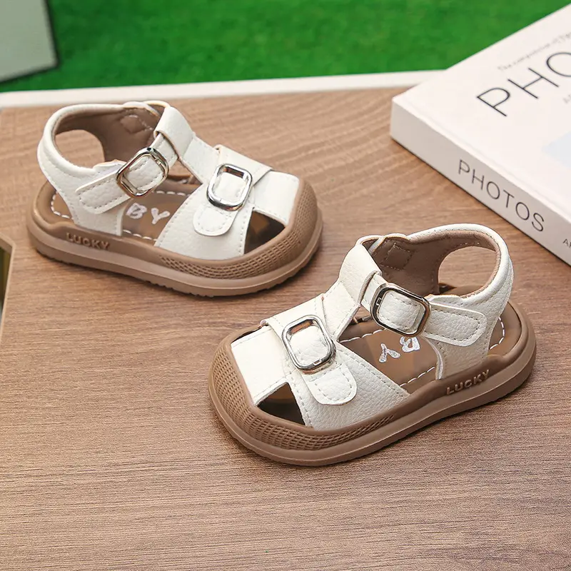 Baby Boy Brown Sandals with Buckle Strap — feature 29