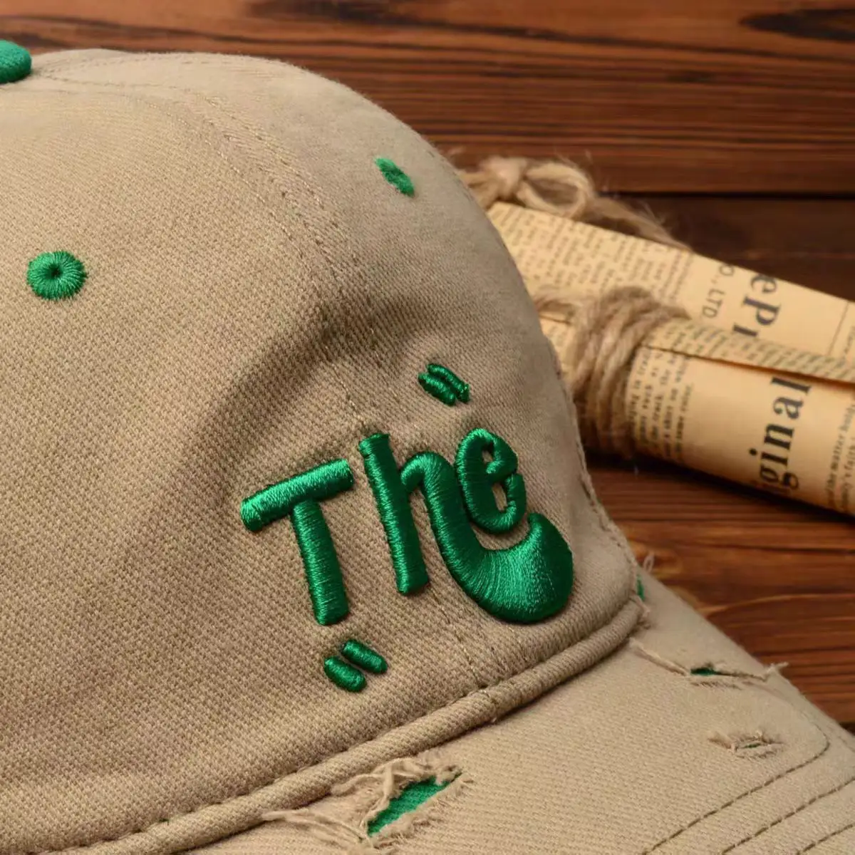 American Style Curved Brim Embroidered Letter Cap — feature 18