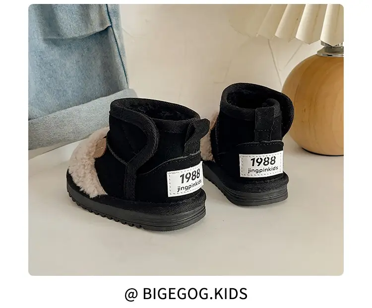 Toddler Velvet Snow Boots Cartoon Bear Autumn Winter — feature 22