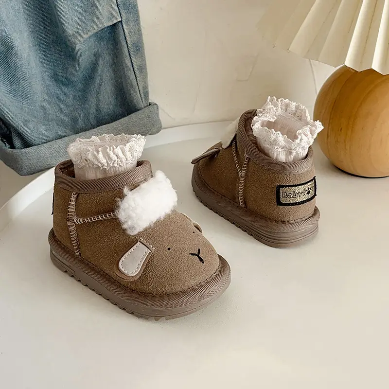 Autumn Winter Baby Snow Boots for 1-3Yrs Soft Cotton Warm