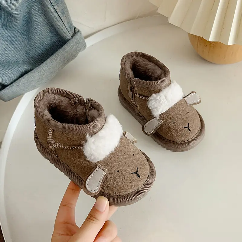 Autumn Winter Baby Snow Boots for 1-3Yrs Soft Cotton Warm