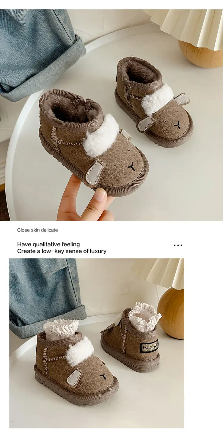 Autumn Winter Baby Snow Boots for 1-3Yrs Soft Cotton Warm — feature 11