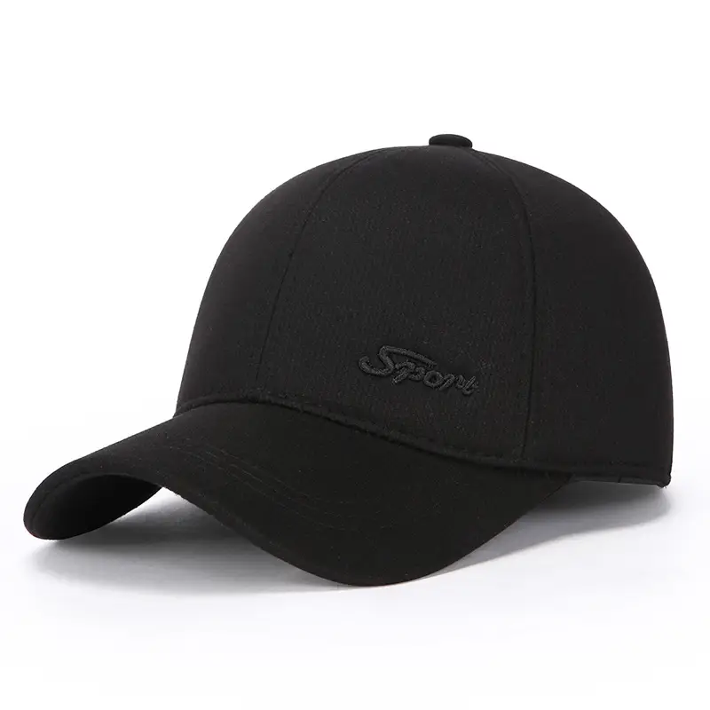 Men Winter Fleece Lined Brown Cap Duckbill - Image 2