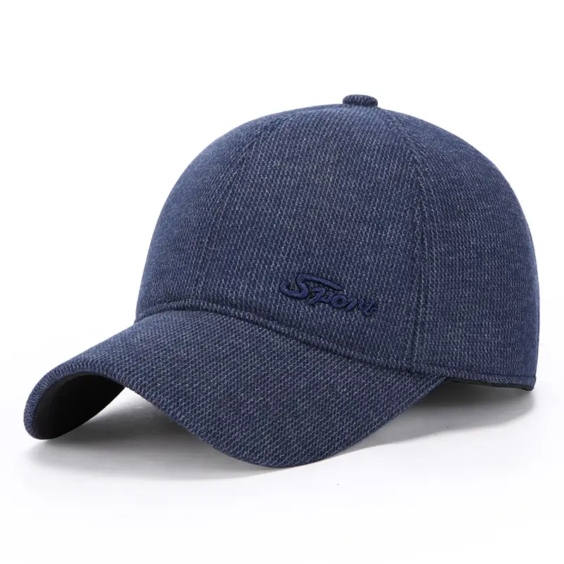Men Winter Fleece Lined Brown Cap Duckbill - Image 3