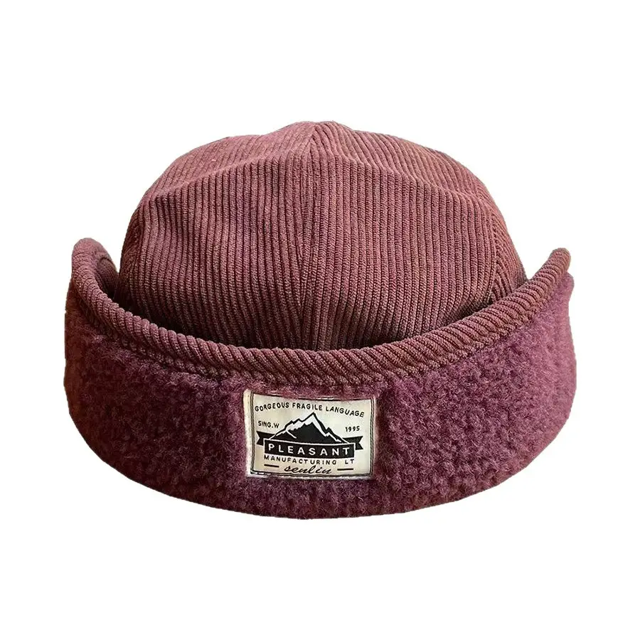 Women Warm Duckbill Cap with Reversible Embroidery - Image 9