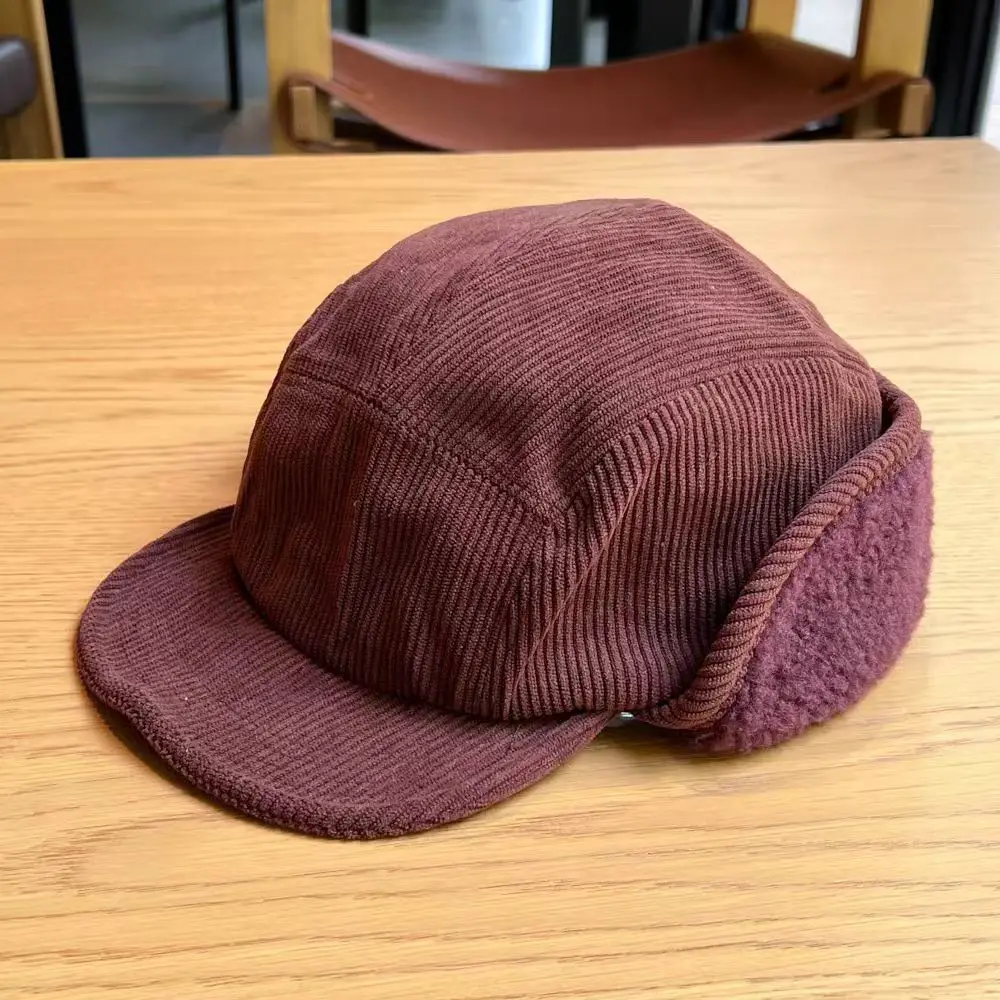 Women Warm Duckbill Cap with Reversible Embroidery — feature 10