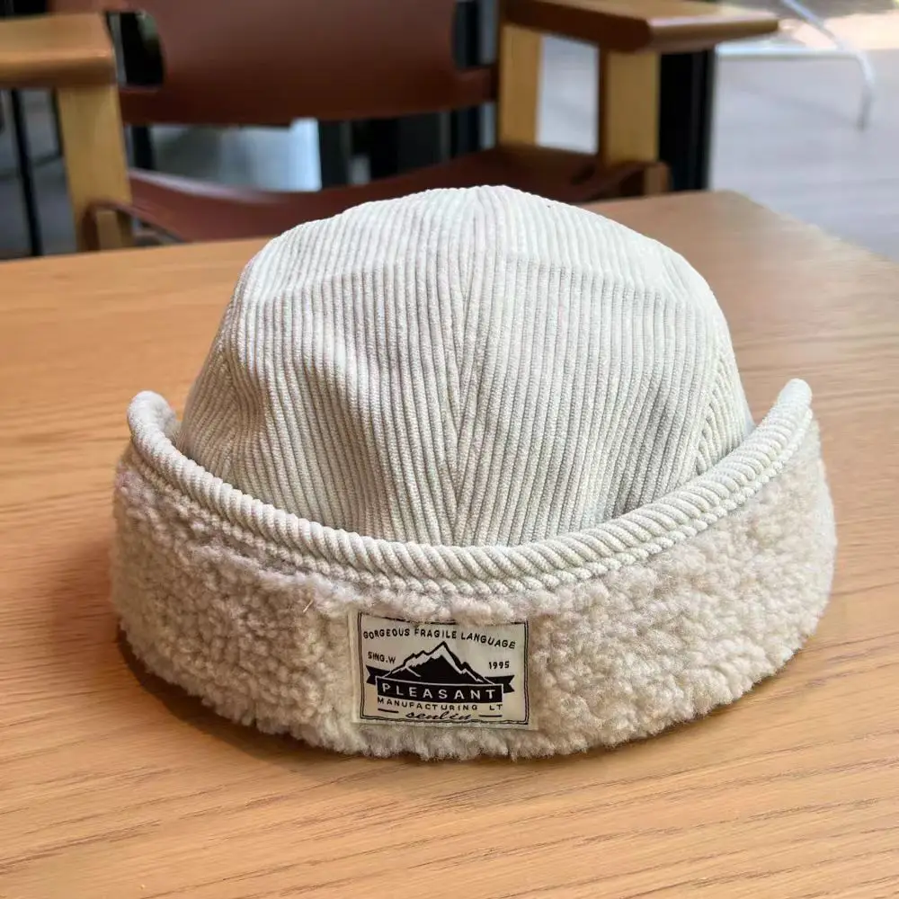 Women Warm Duckbill Cap with Reversible Embroidery — feature 14