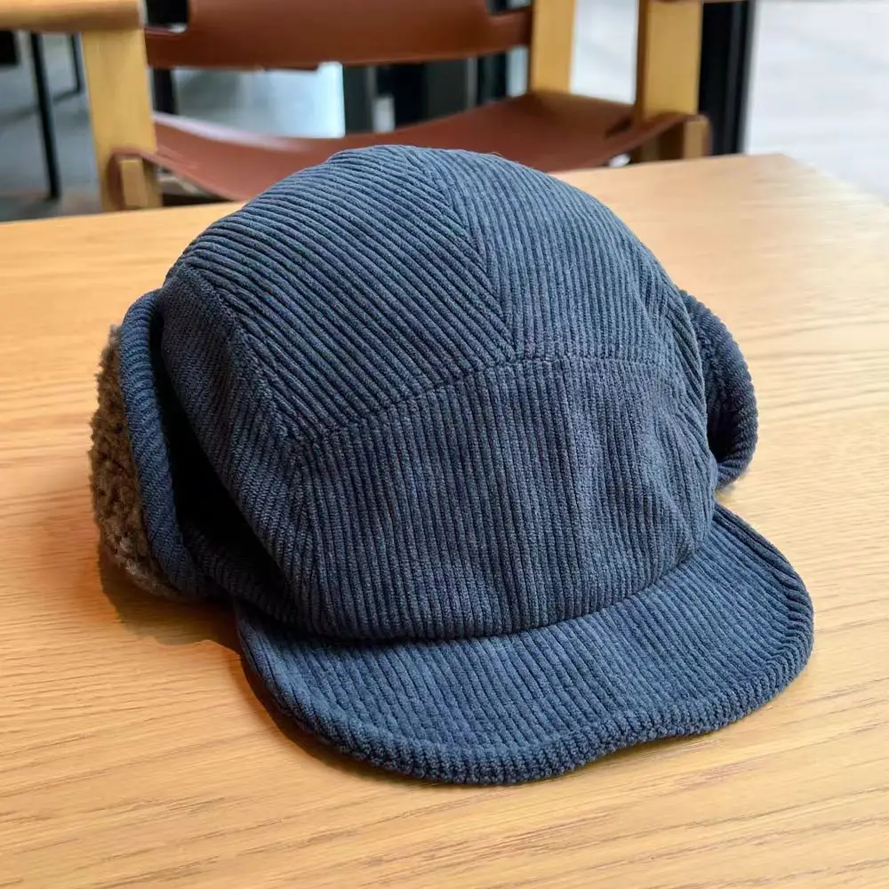 Women Warm Duckbill Cap with Reversible Embroidery — feature 16