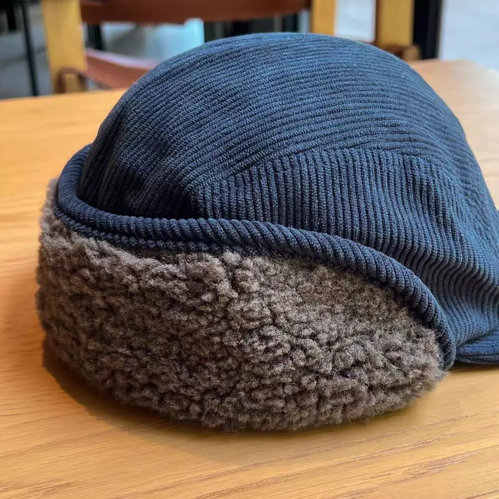 Women Warm Duckbill Cap with Reversible Embroidery — feature 17