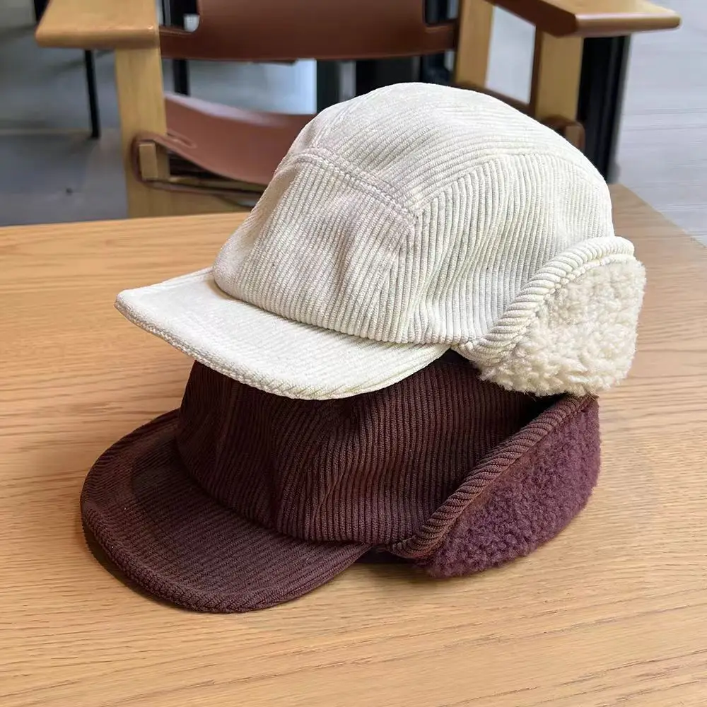 Women Warm Duckbill Cap with Reversible Embroidery — feature 2