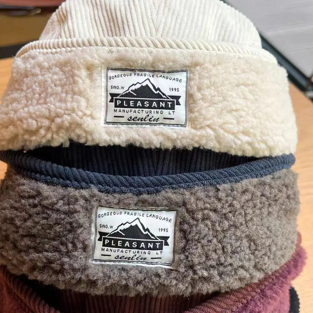 Women Warm Duckbill Cap with Reversible Embroidery — feature 5