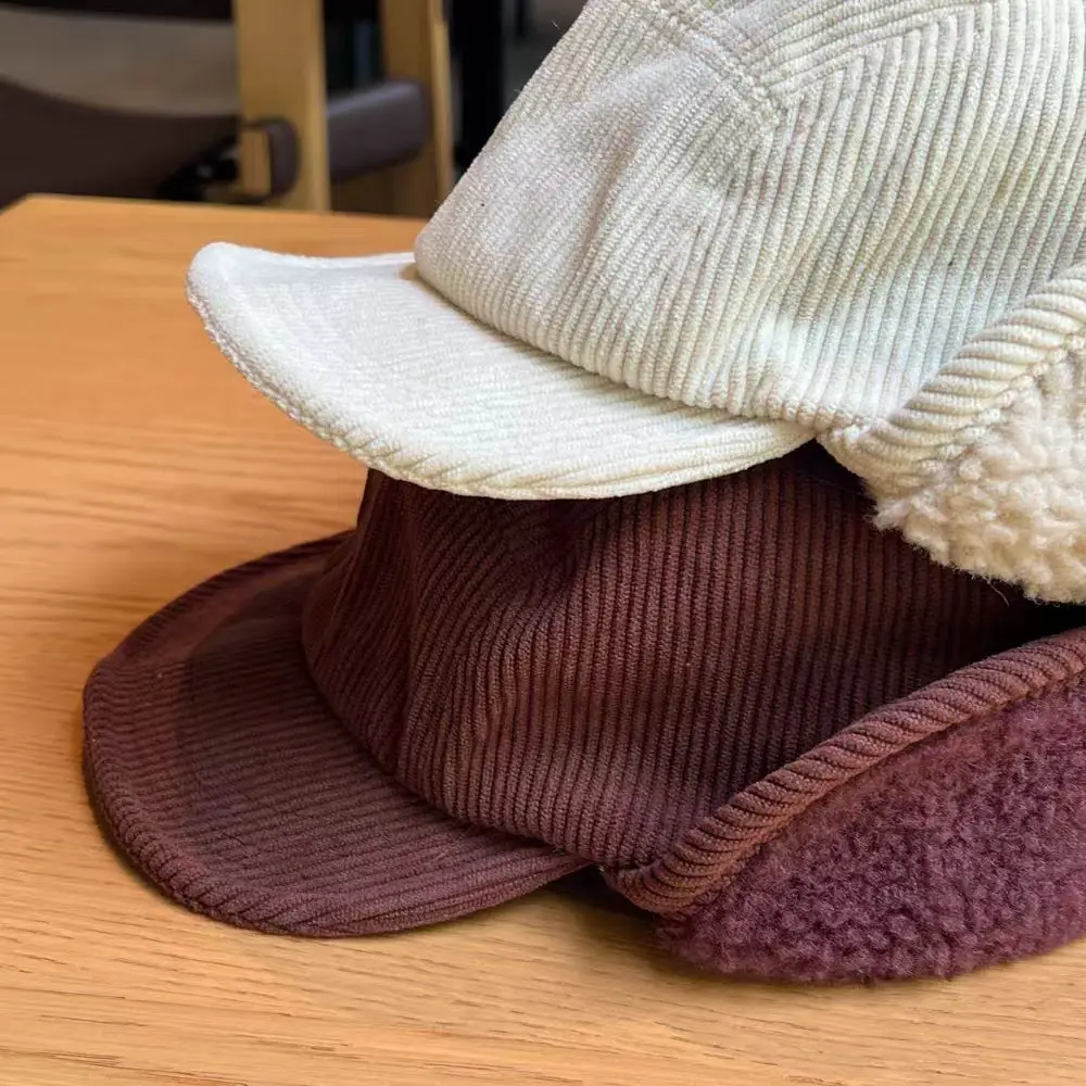 Women Warm Duckbill Cap with Reversible Embroidery — feature 8