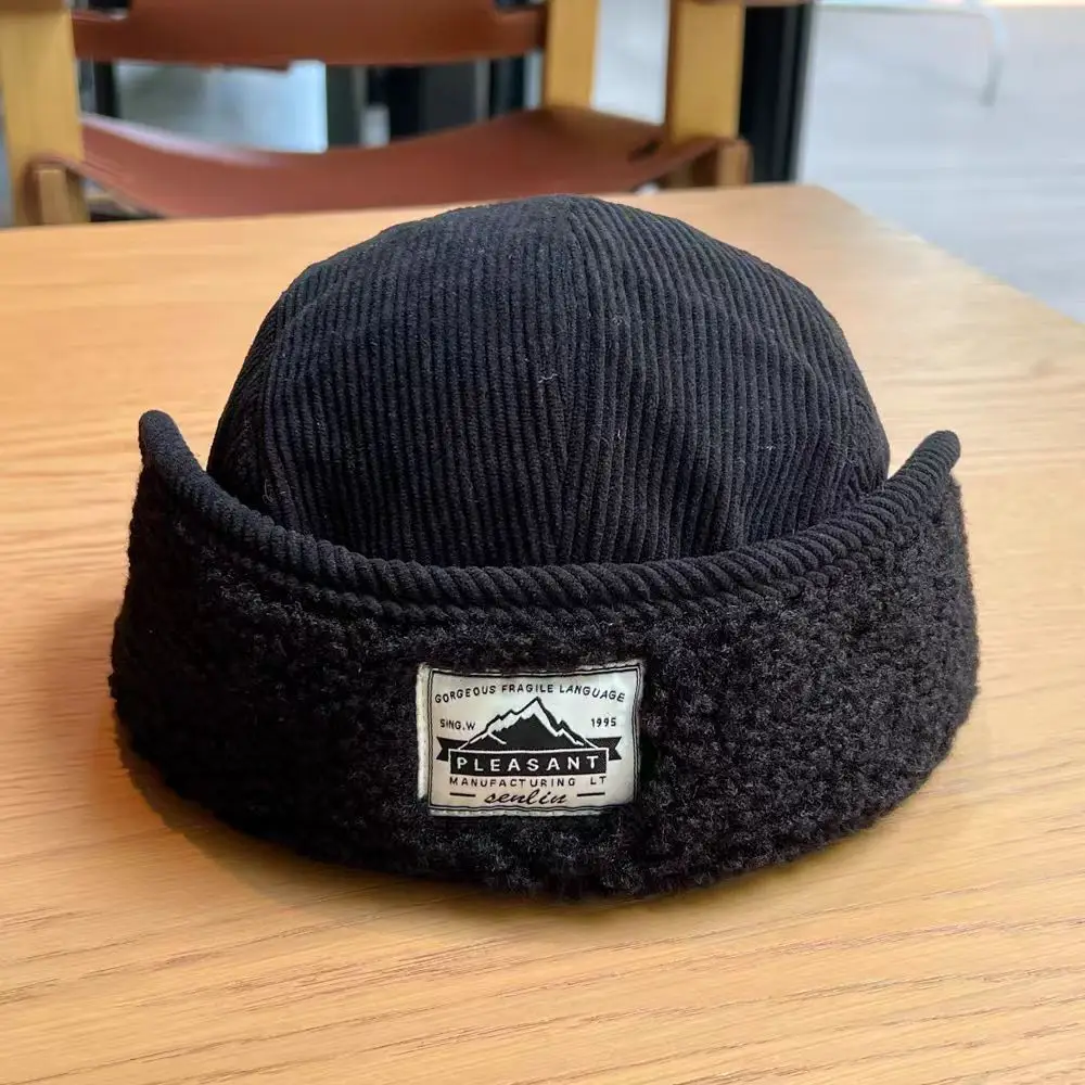 Women Warm Duckbill Cap with Reversible Embroidery - Image 3