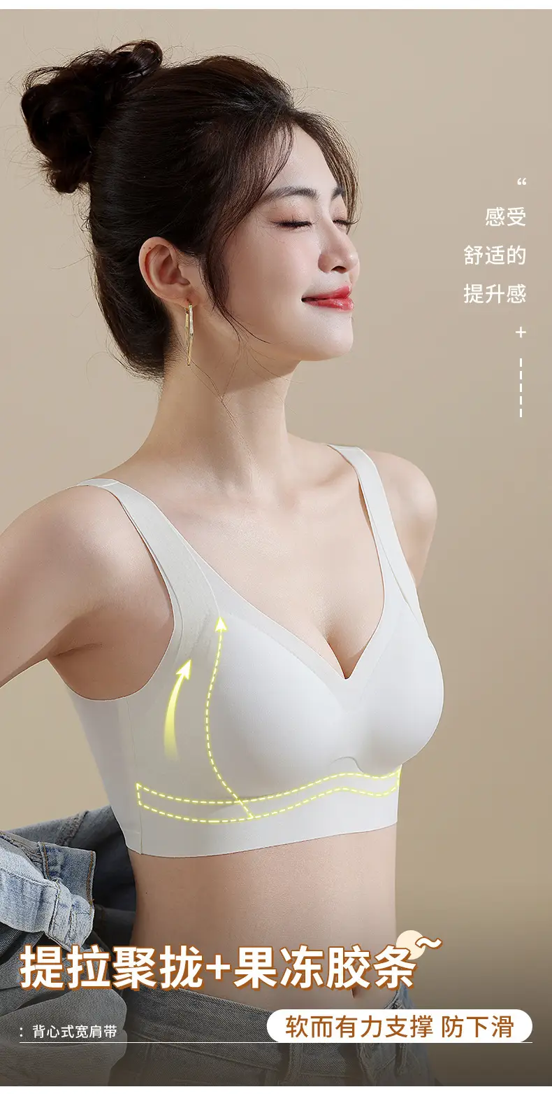 Liquid Foundation Without Rims, Big Breasts Showing Small Breasts, Seamless New Anti-Gravity Lifting Sports Bra for Women — feature 2
