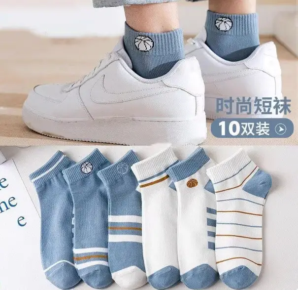 Zhuji Manufacturer Men's Socks, Short Socks, All-Season Socks, Sports Socks, Short Socks — feature 3