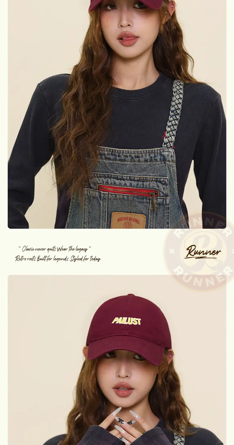 Women Baseball Cap Navy Blue "ALUST" Embroidered — feature 12