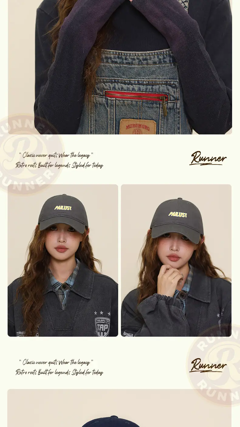 Women Baseball Cap Navy Blue "ALUST" Embroidered — feature 13