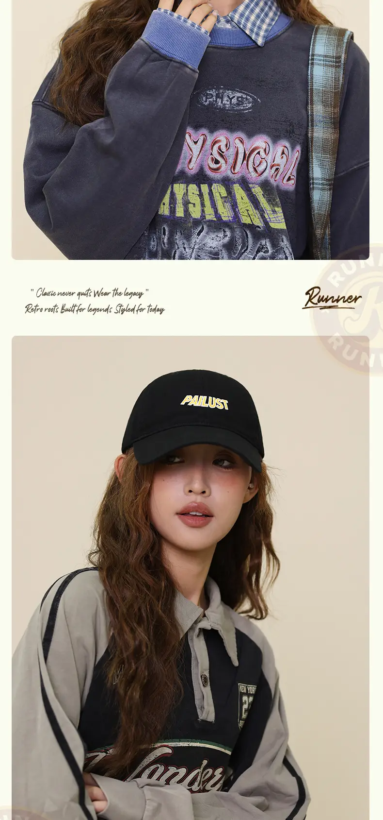 Women Baseball Cap Navy Blue "ALUST" Embroidered — feature 15