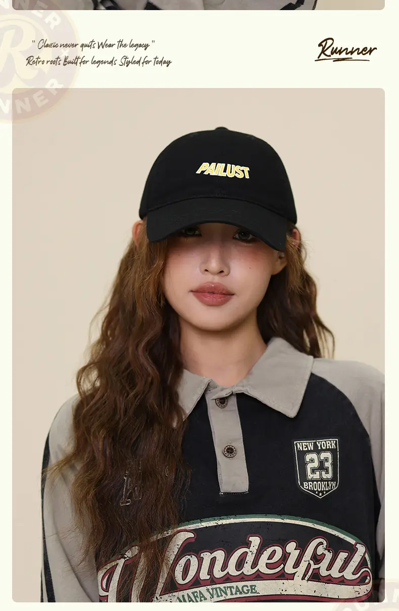 Women Baseball Cap Navy Blue "ALUST" Embroidered — feature 16