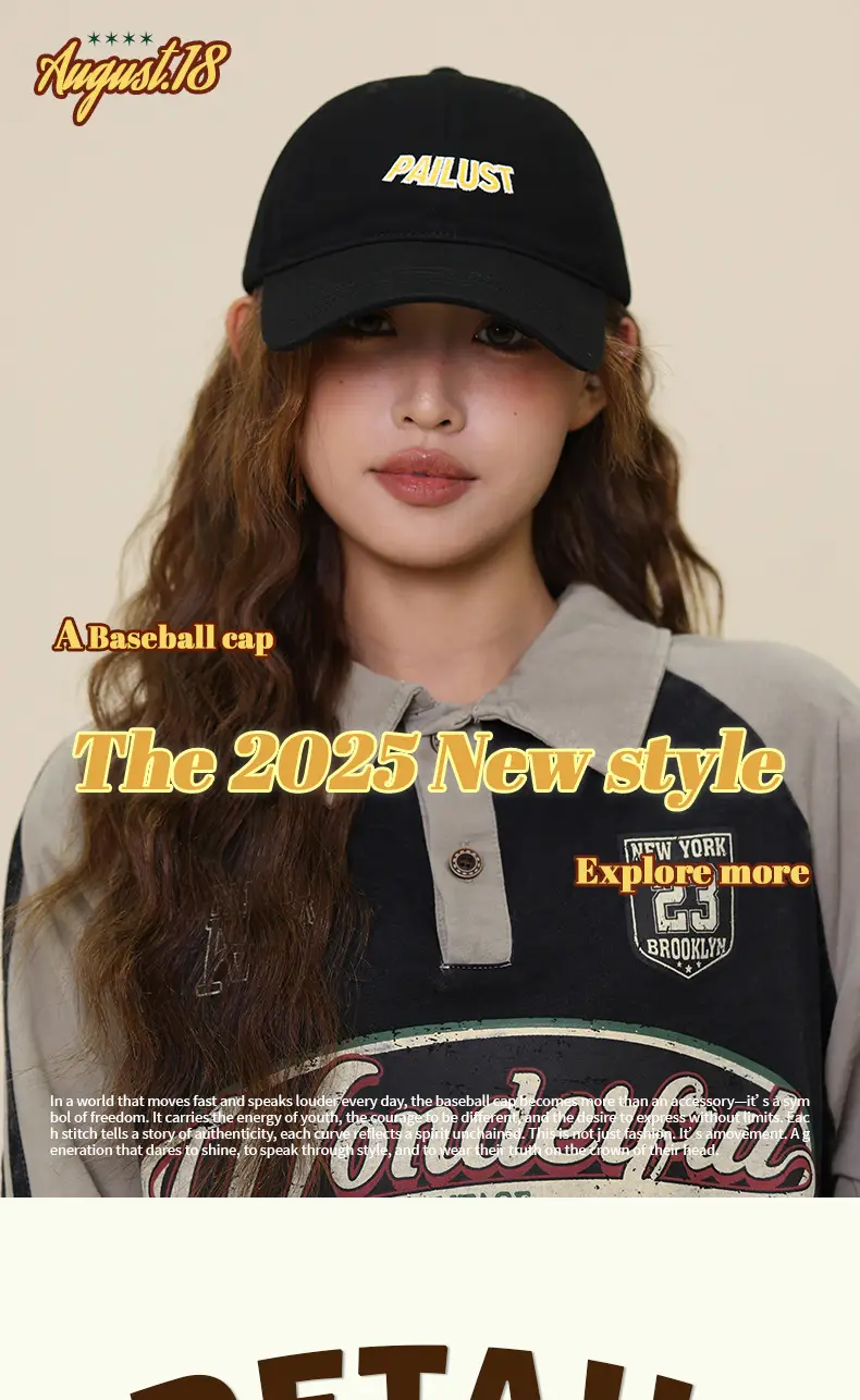 Women Baseball Cap Navy Blue "ALUST" Embroidered — feature 6