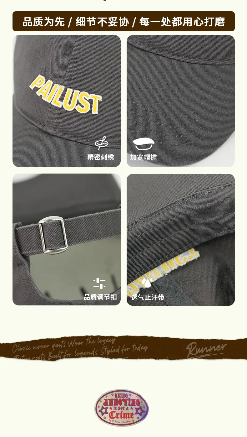 Women Baseball Cap Navy Blue "ALUST" Embroidered — feature 9
