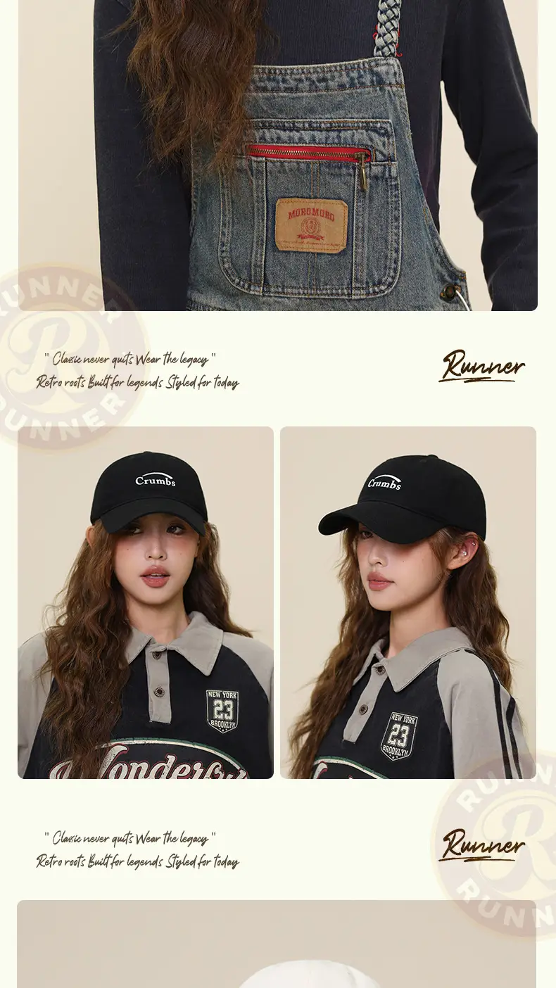 Classic White Crumbles Baseball Cap for Women — feature 13