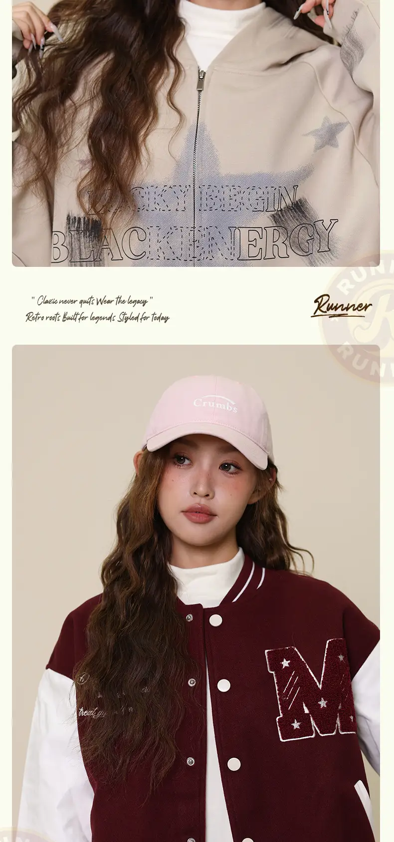 Classic White Crumbles Baseball Cap for Women — feature 15