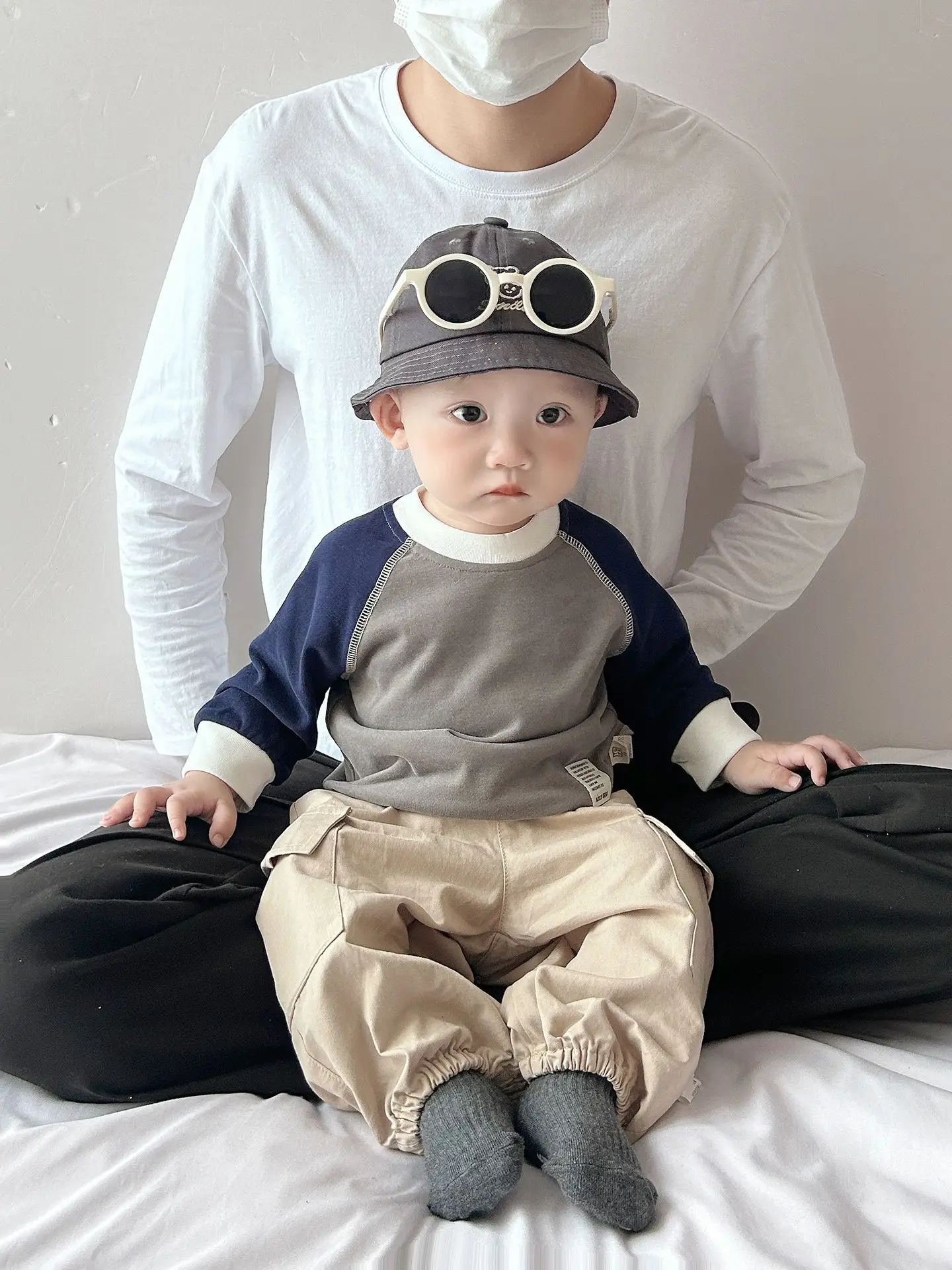 Baby Pilot Hat & Suit Set for Boys Autumn Base - Image 5