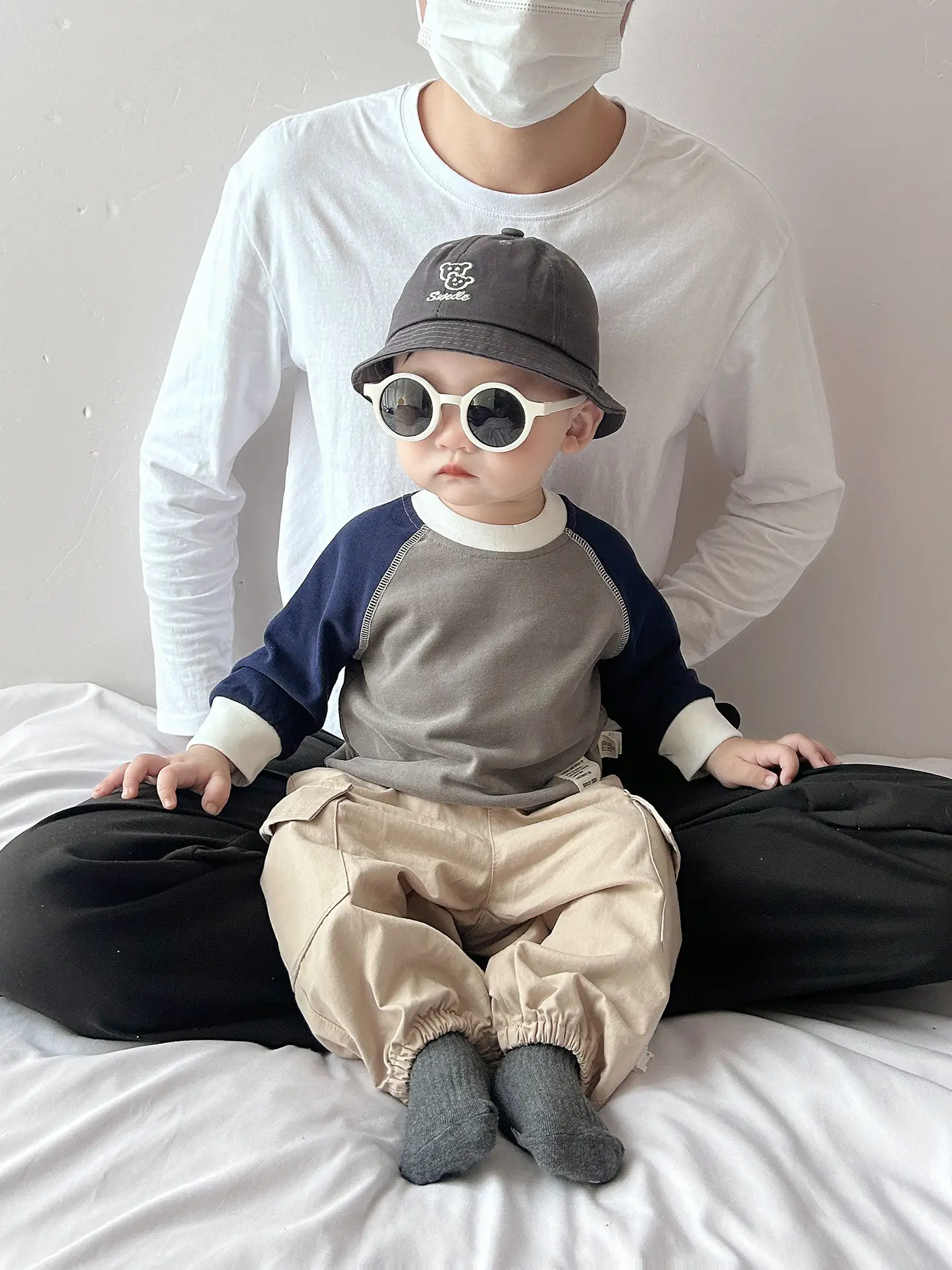 Baby Pilot Hat & Suit Set for Boys Autumn Base - Image 6