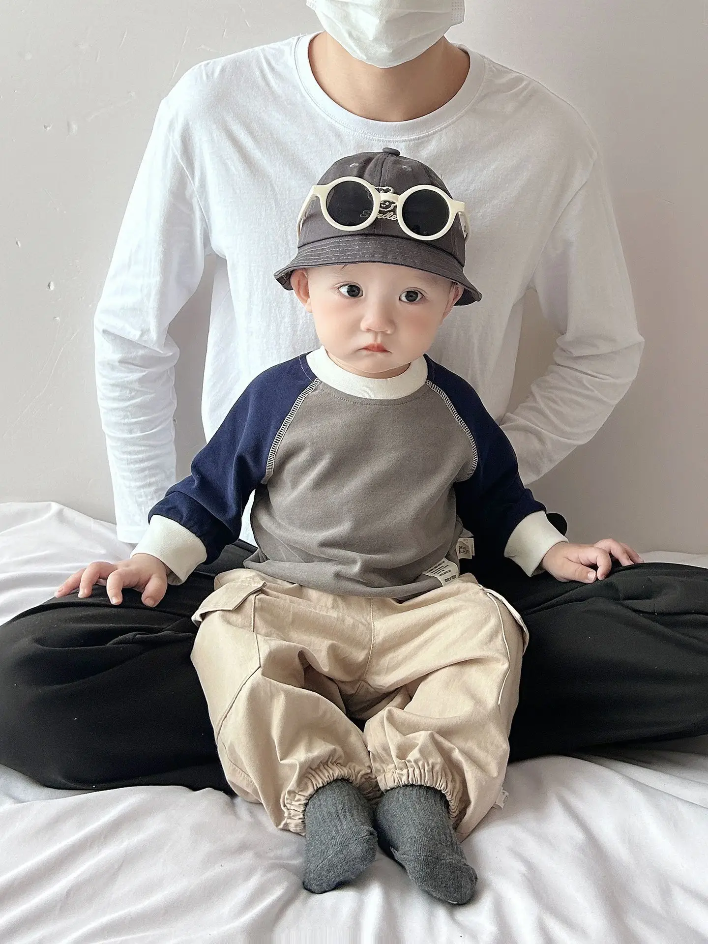 Baby Pilot Hat & Suit Set for Boys Autumn Base - Image 7