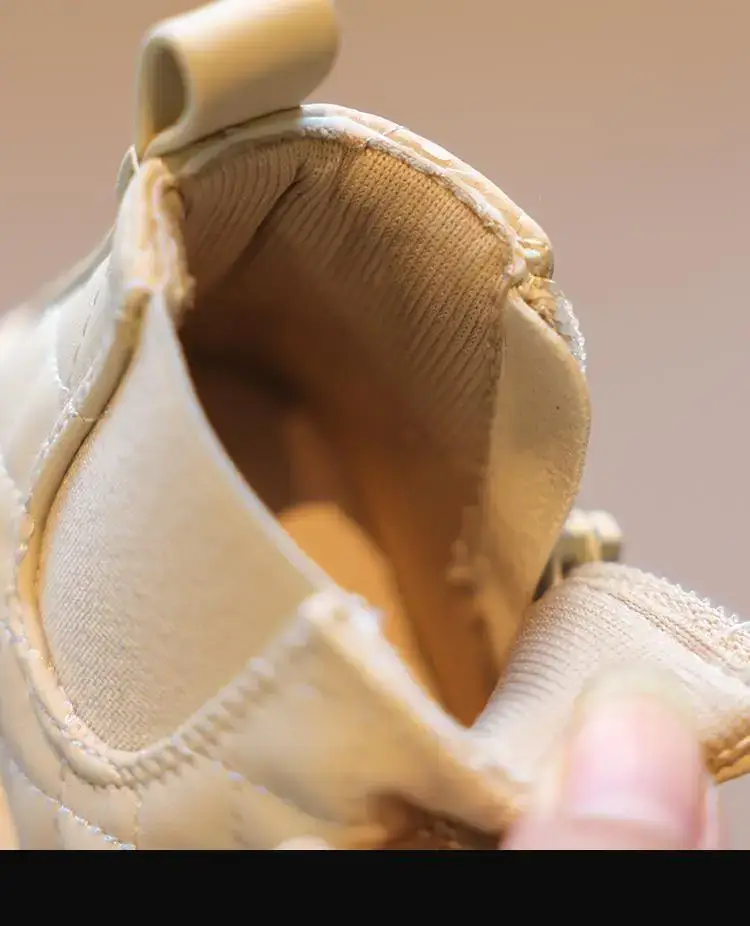 Baby Girl Boots Cream Bow Soft Sole Autumn Winter — feature 14