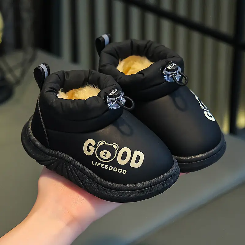 Girls Cotton Winter Baby Shoes Lightweight Waterproof