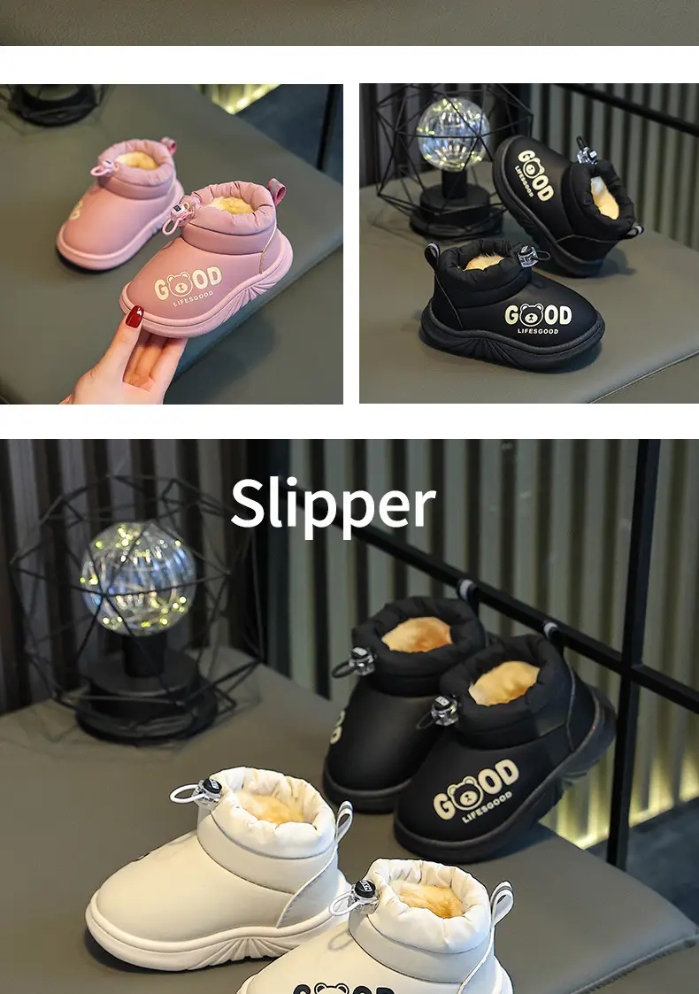 Girls Cotton Winter Baby Shoes Lightweight Waterproof — feature 16