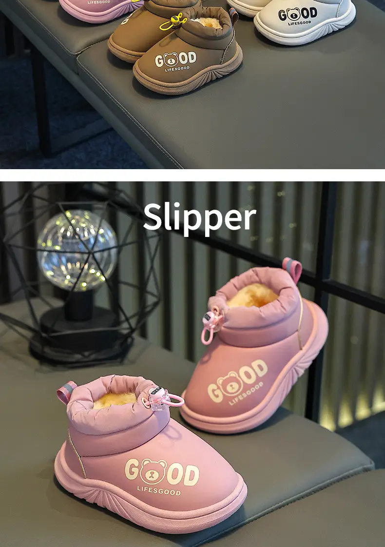 Girls Cotton Winter Baby Shoes Lightweight Waterproof — feature 18
