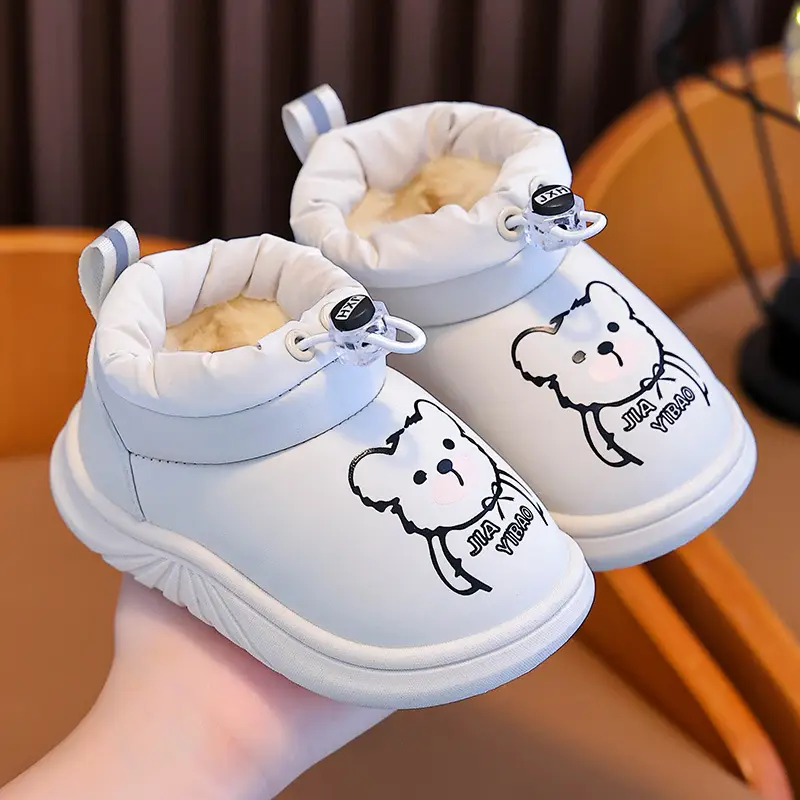 Girls Cotton Winter Baby Shoes Lightweight Waterproof