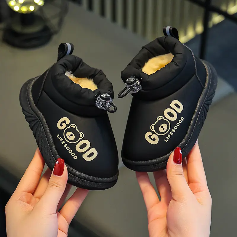 Girls Cotton Winter Baby Shoes Lightweight Waterproof