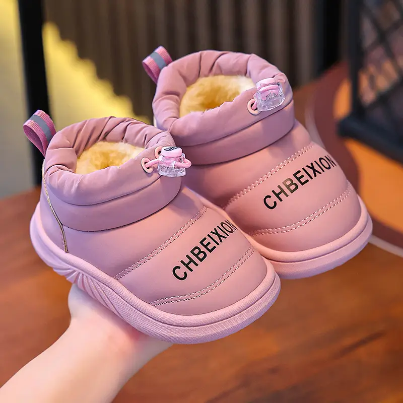 Girls Cotton Winter Baby Shoes Lightweight Waterproof