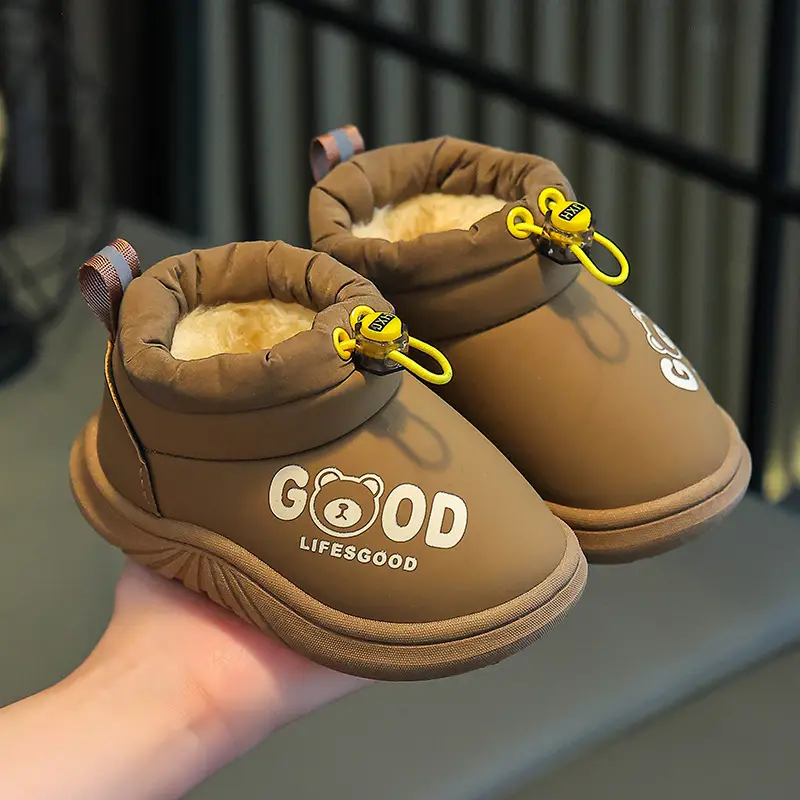 Girls Cotton Winter Baby Shoes Lightweight Waterproof