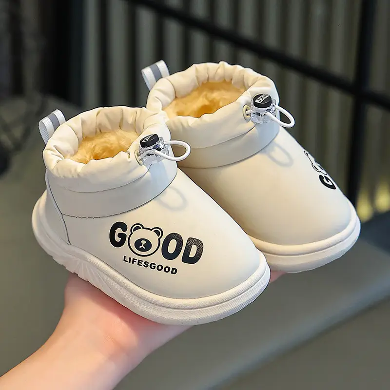 Girls Cotton Winter Baby Shoes Lightweight Waterproof